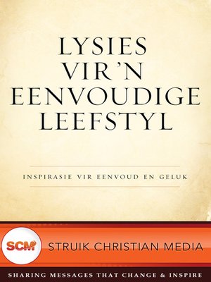 cover image of Lysies vir 'n eenvoudige leefstyl